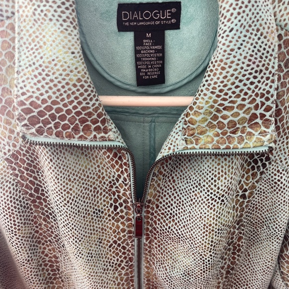 Ladies snakeskin zip up jacket - Picture 8 of 9